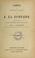 Cover of: Fables et oeuvres diverses de J. LaFontaine