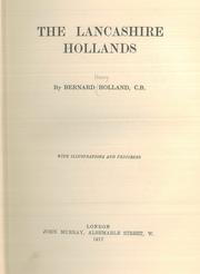 Cover of: The Lancashire Hollands. by Bernard Holland