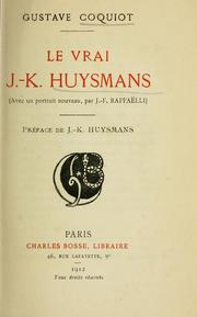 Cover of: Le vrai J.K. Huysmans (avec un portrait nouveau