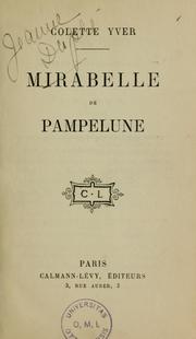 Cover of: Mirabelle de Pampelune
