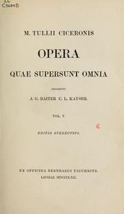 Cover of: Opera quae supersunt omnia