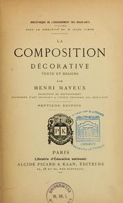 Cover of: La composition décorative