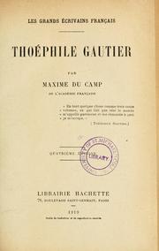 Cover of: Thoéphile[!] Gautier by Maxime Du Camp