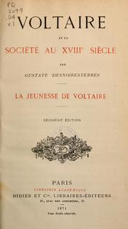 Cover of: Voltaire et la société au XVIIIe siècle