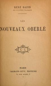 Cover of: Les nouveaux Oberlé