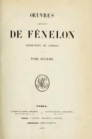 Cover of: Oeuvres de Fenelon, Archevèque de Cambrai by François de Salignac de La Mothe-Fénelon