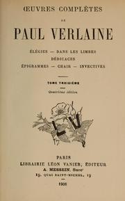 Cover of: Œuvres complètes de Paul Verlaine ...