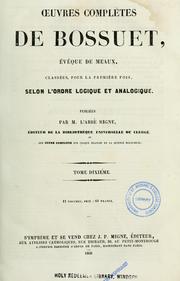Cover of: Oeuvres compl`etes de Bossuet by Jacques Bénigne Bossuet