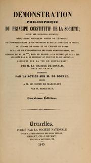 Cover of: Oeuvres de M. de Bonald
