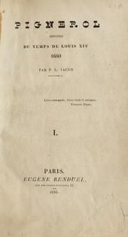 Cover of: Pignerol: histoire du temps de Louis XIV, 1680