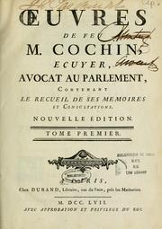 Oeuvres de feu M. Cochin by Henri Cochin