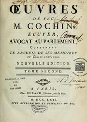 Cover of: Oeuvres de feu M. Cochin by Henri Cochin