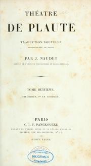 Cover of: Théâtre de Plaute by Titus Maccius Plautus