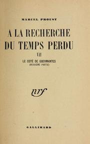 Cover of: Le côté de Guermantes