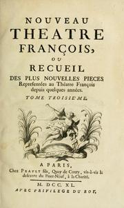 Cover of: Nouveau theatre françois by Henri Richer