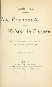 Cover of: Les Revenants by Henrik Ibsen