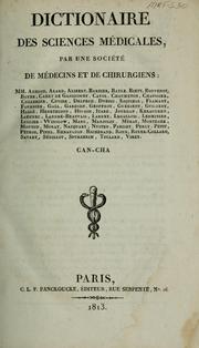 Cover of: Dictionnaire des sciences médicales by Nicolas Philibert Adelon