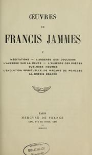 Cover of: Oeuvres de Francis Jammes