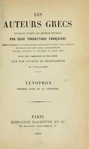 Cover of: Premier livre de la Cyropédie by Xenophon