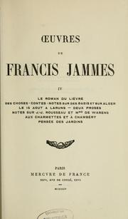 Cover of: Oeuvres de Francis Jammes