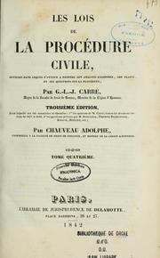 Cover of: Les lois de la procédure civile