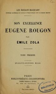 Cover of: Son Excellence Eugène Rougon by Émile Zola
