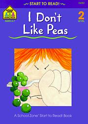 Cover of: I Don't Like Peas by Marie Vinje