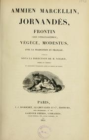 Cover of: Ammien Marcellin, Jornandès, Frontin (Les stratagèmes) Vegèce, Modestus by Ammianus Marcellinus