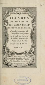 Cover of: Oeuvres de monsieur de Moncrif, lecteur de la reine by Moncrif M. de