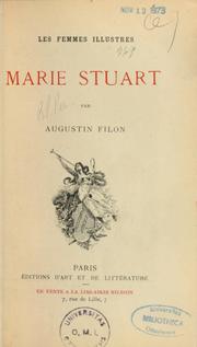 Cover of: Marie Stuart by Augustin Filon
