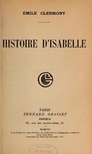 Cover of: Histoire d'Isabelle