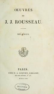 Cover of: Oeuvres