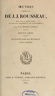 Cover of: Œuvres complètes de J. J.Rousseau: mises dans un nouvel ordre