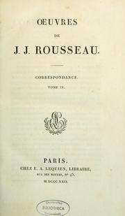 Cover of: Oeuvres by Jean-Jacques Rousseau