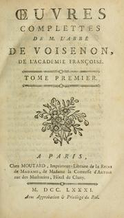 Cover of: Oeuvres complettes