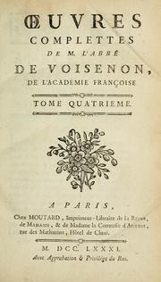 Cover of: Oeuvres complettes by Voisenon abbé de