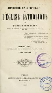Cover of: Histoire universelle de l'église catholique