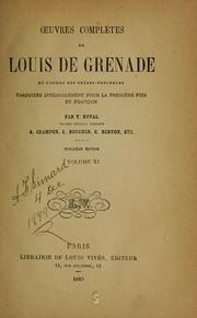 Cover of: Œuvres complètes de Louis de Grenade by Luis de Granada