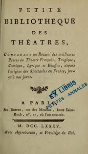 Cover of: Petite bibliothèque des théâtres by Jean Baudrais
