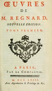 Cover of: Oeuvres de M. Regnard by Jean François Regnard