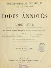 Cover of: Code civil