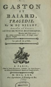 Recueil de pièces by M. de Belloy