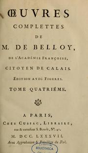 Cover of: Oeuvres complettes de M. de Belloy