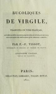 Cover of: Bucoliques de Virgile, traduites en vers français