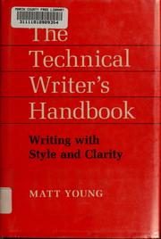 Cover of: The technical writer's handbook by Matt Young