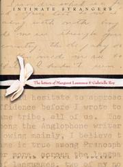 Cover of: Intimate Strangers: The Letters of Margaret Laurence And Gabrielle Roy