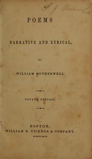 Cover of: Poems, narrative and lyrical