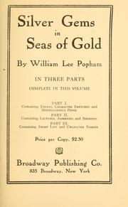 Cover of: Silver gems in seas of gold...