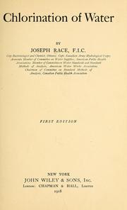 Cover of: Chlorination of water by Joseph Race