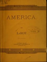 Cover of: America ... | LeRoy [from old catalog]